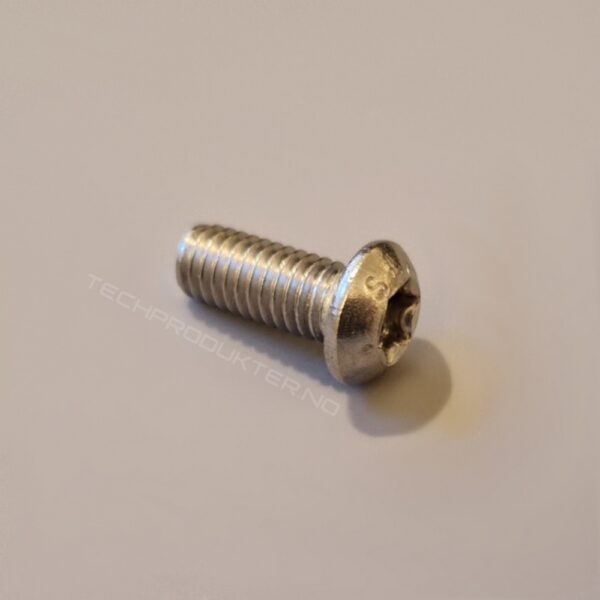 Bolt knapphode A2 M5 12mm helgjenget torx